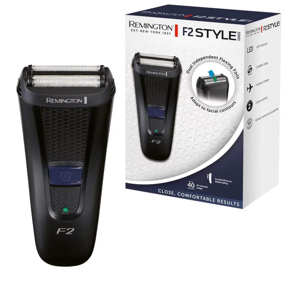 remington-f2-style-series-f2002-rasoio-elettrico-a-lamina-con-doppia-lamina-fles image 1