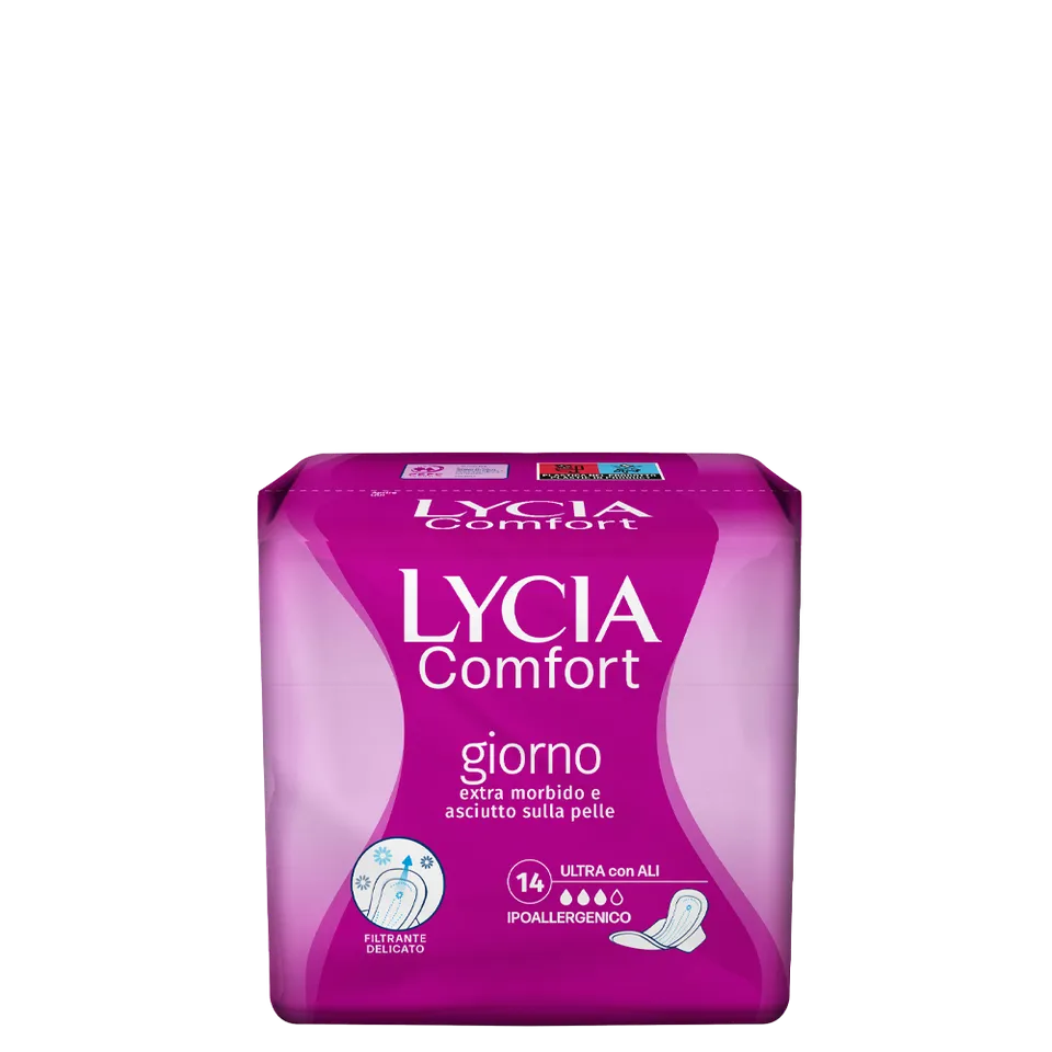 lycia-assorbenti-ultra-con-ali-delicate-touch-assorbenza-extra-e-protezione-late image 1