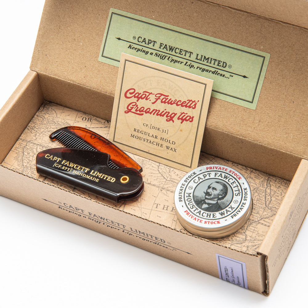 captain-fawcett-set-moustache-wax-e-pettine-pieghevole-da-tasca image 2