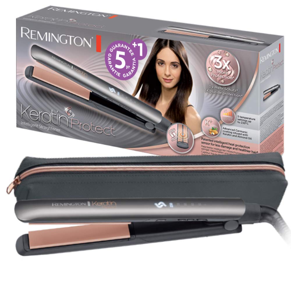 remington-piastra-per-capelli-s8598-keratin-protect-sensore-di-protezione-displa image 1