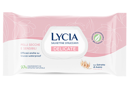 lycia-salviettine-struccanti-delicate-20pz-con-estratto-di-avena-per-pelli-secch image 1
