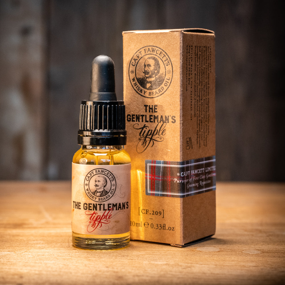 captain-fawcett-whisky-beard-oil-10ml-travel-size-olio-da-barba-cannella-noce-mo image 2