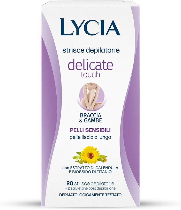 lycia-strisce-depilatorie-delicate-touch-braccia-gambe image 1