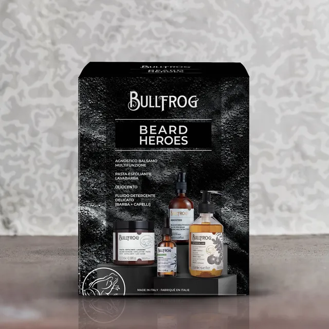 bullfrog-gift-kit-beard-heroes-kit-regalo-con-4-prodotti-per-la-barba image 1