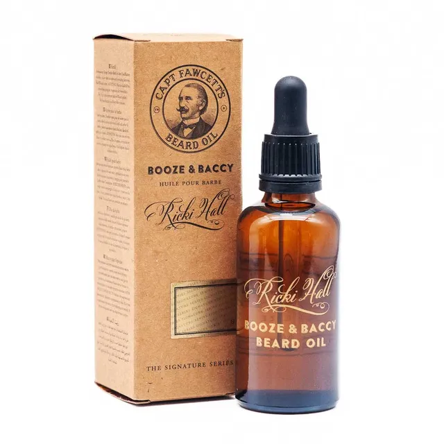 olio-per-barba-captain-fawcett-booze-baccy-di-ricki-hall-50ml-fragranza-tabacco- image 1