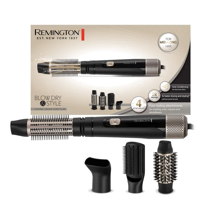 remington-as7500-spazzola-ad-aria-calda-4-accessori-38-mm-50-mm-bocchetta-stylin image 1