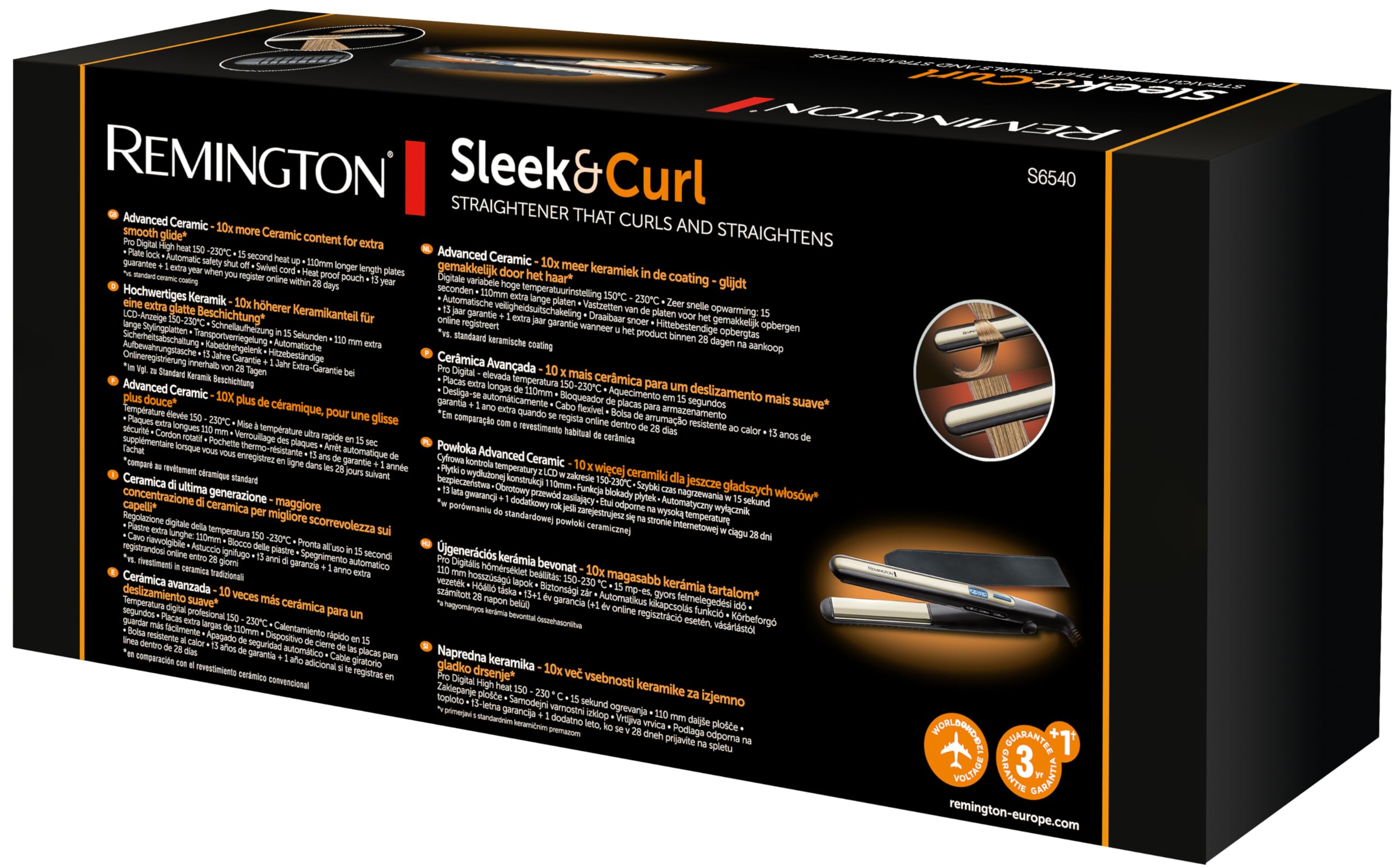 remington-s6500-piastra-sleek-curl-professional-ceramica-150-230-c-display-lcd-p image 8
